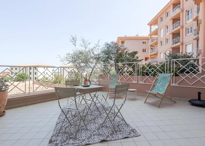 公寓 U Momentu - Appt Climatise Avec Terrasse LʼÎle-Rousse